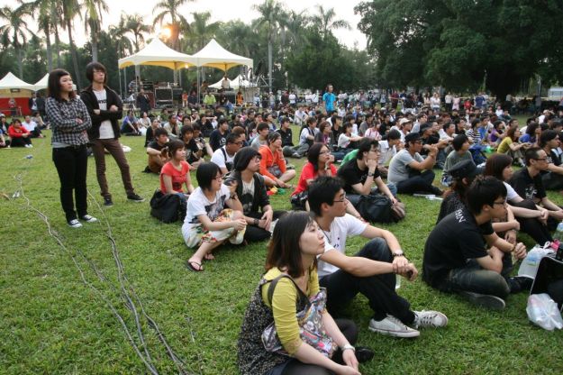 Crowd at the Justice for All concert in Pingtung